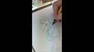 Drawing a cowgirl pinup.