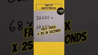 Multiply by 25 in Seconds! | Vedic Math Trick🔥#shorts #shortsfeed #multiplication #viralshortsvideos