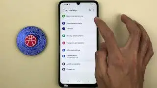 High contrast fonts, black bordered text on Samsung A05 Android 14