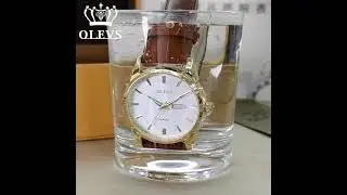Rel&oacute;gio Olevs Couro - Comet Lux
