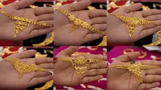 Latest gold choker with light weight gold nekles Sathi simply life 🧬