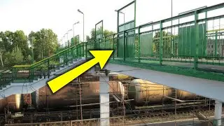 Зачем вдоль мостов над железной дорогой устанавливали странные щиты с сеткой