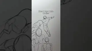 How I Draw Male Bodies - Anatomy Tutorial #drawing #sketch #anatomy #tutorial #howtodraw #male #body
