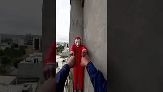 Moneyheist rooftop parkour Freerun pov🥳#parkour #parkourlife #rooftop #viral