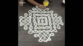 3 Simple and Beautiful Sikkukolam using 11 dots