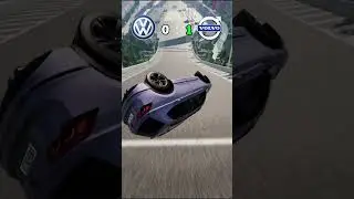 VW Tiguan vs Volvo XC60 | BeamNG.drive Crash Test Battle