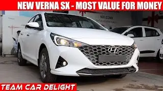 Verna SX - Detailed Review with On Road Price, New Features | Petrol / Diesel | Hyundai Verna 2021