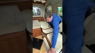 How To Make Campervan Bed From Camper Dinette #shorts