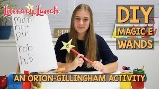 Orton-Gillingham Activity: DIY Magic E Wands 🌟🎩