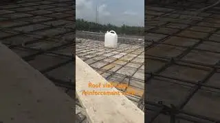 Roof slab steel reinforcement work