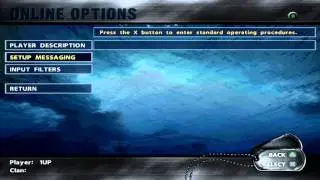 Socom1 Online Main Menu