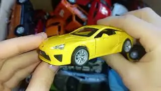 Bright colored small cars from a large collection