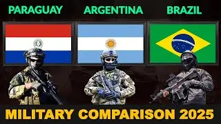 Paraguay vs Argentina vs Brazil Military Power Comparison in 2025