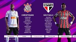 PES 2020 GAMEPLAY - CORINTHIANS vs SÃO PAULO | FACES E GOL DE FALTA (JOGANDO A DEMO)