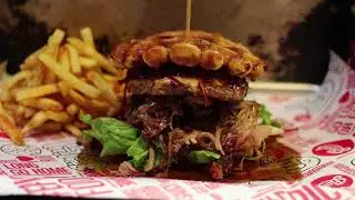 Waffle Burger Porn