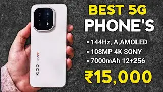 Top 5 Best Phone Under ₹15000 in January 2026 | Best Budget Smartphones | Camera + Battery King!