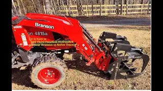 Подключение третьего функционального клапана на тракторе Branson 4815h #неспонсируется #branson #summithydraulics