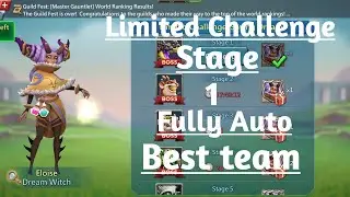 Lords mobile limited challenge stage 1 Dream Witch (Saving Dreams) Dream Invasion fully auto f2p
