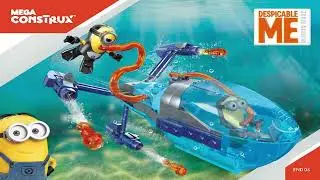 Mega Bloks Instructions | Minions | Despicable Me | FND06 | Minions Submarine Dive