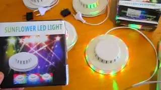 LED Flashing Light Sunflower Disco Stage Gameroom Neon Sign Decoration Arcade Party