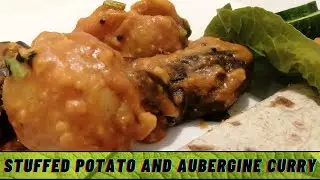 Stuffed Potato & Aubergine Curry | Ringan Bateta Shaak | ભરેલા રીંગણ બટેટાનુ શાક | The Gujarati Chef