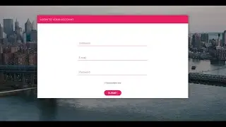 Login Form using HTML and CSS