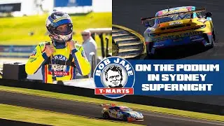 Bob Jane T-Marts on the podium in Sydney SuperNight || Porsche Carrera Cup