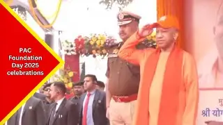 Uttar Pradesh CM Yogi attends PAC (Provincial Armed Constabulary) Foundation Day 2025 celebrations
