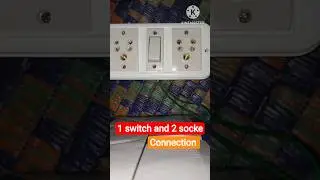 electrical board 1 switch aur 2 socket ka connection kaise hota hai