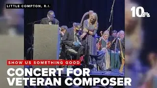 100-year-old Rhode Island veteran attends concert of music he wrote