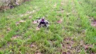 In order to demonstrate robust stability of our PID controlled Policopter, one engine is removed...