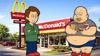 Classic Caillou Gets Fat at McDonald's | Grounded