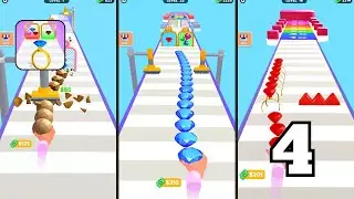 Gem Run: Gem Stack Game - Gameplay Walkthrough Part 4 Levels 61-80 (Android,iOS)