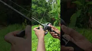 BITCASTING ROD AND REEL #fishing #shorts