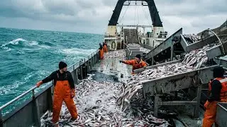 12 Tons Before Sunrise &mdash; Giant Squid Harvest + Full Factory Process
