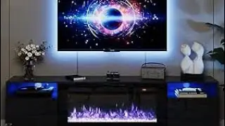 Fireplace TV Stand with 36