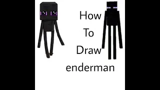 How to draw baby enderman / minecraft