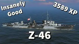 Z-46 First look! This Destroyer is insanely versatile! #wowslegends