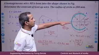 Centroid of Wire Elements - Ex. 3 I Engineering Mechanics