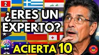 🚩 &iquest;PUEDES ADIVINAR 10 BANDERAS? 🌍QUIZ Reto GEOGRAF&Iacute;A