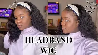 HeadBand Wig Review | Amazon Beauty Forever Hair | Water Wave Hair | Beginner Friendly