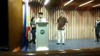 University of Visayas Cebu City Campus Drug Awareness Symposium certificate dist 3/13/17
