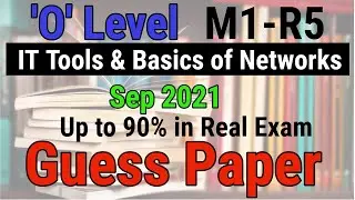 M1-R5 Paper Leak ||Paper M1R5 with Solutions||o level important questions 2021