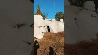 Houston Artist / Legend David Adickes getting creative! His Presidential sculptures are impressive!
