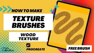 How to make Texture Brushes in Procreate – Wood (FREE) Wood Procreate Brush + Tutorial Beginners
