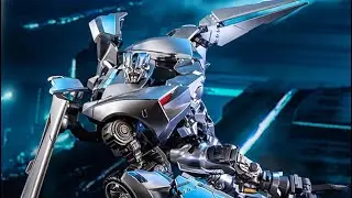 Transformers-(stop motion). Sideswipe transformation trailer.