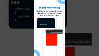 CSS Positioning. 