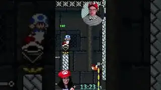 JZL FIRST CLEARS DAHWEIRDACUS JUSTA ZESTY LEVEL (JZL) KAIZO LIVE ON STREAM! SMM2 #SHORTS