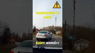 Narwaniec w Audi #shorts #polscykierowcy #polska #rikordwidjo #policja #audi