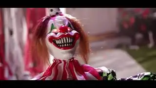 Animated Halloween Clown with Balloon &ndash; Creepy 51.5